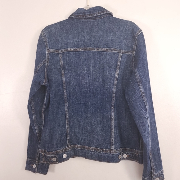 Old Navy Denim Jean Jacket Medium/Dark Wash Size Medium - Picture 3 of 7